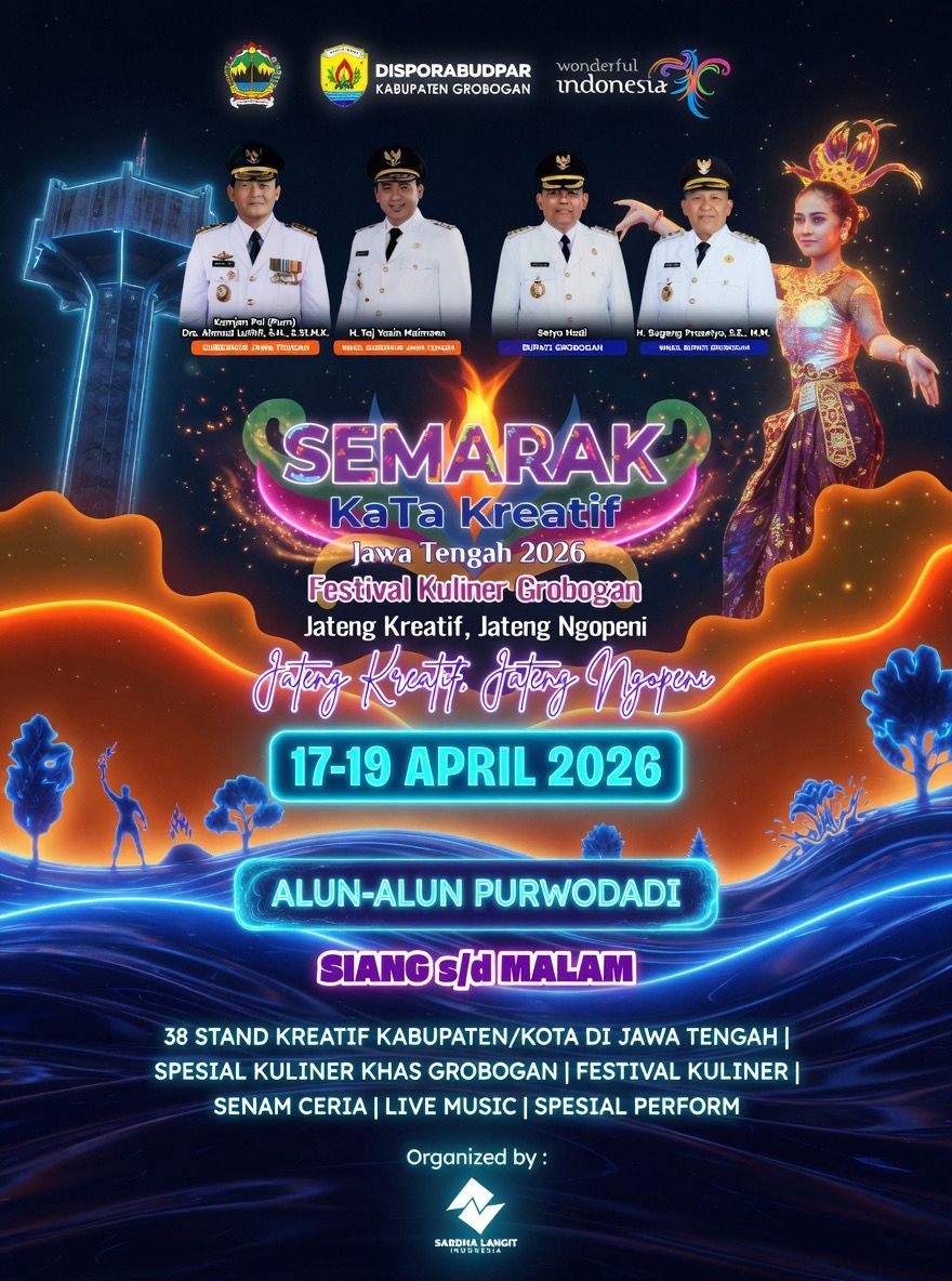 Semarak KaTa Kreatif Jawa Tengah 2026 – Festival Kuliner Grobogan