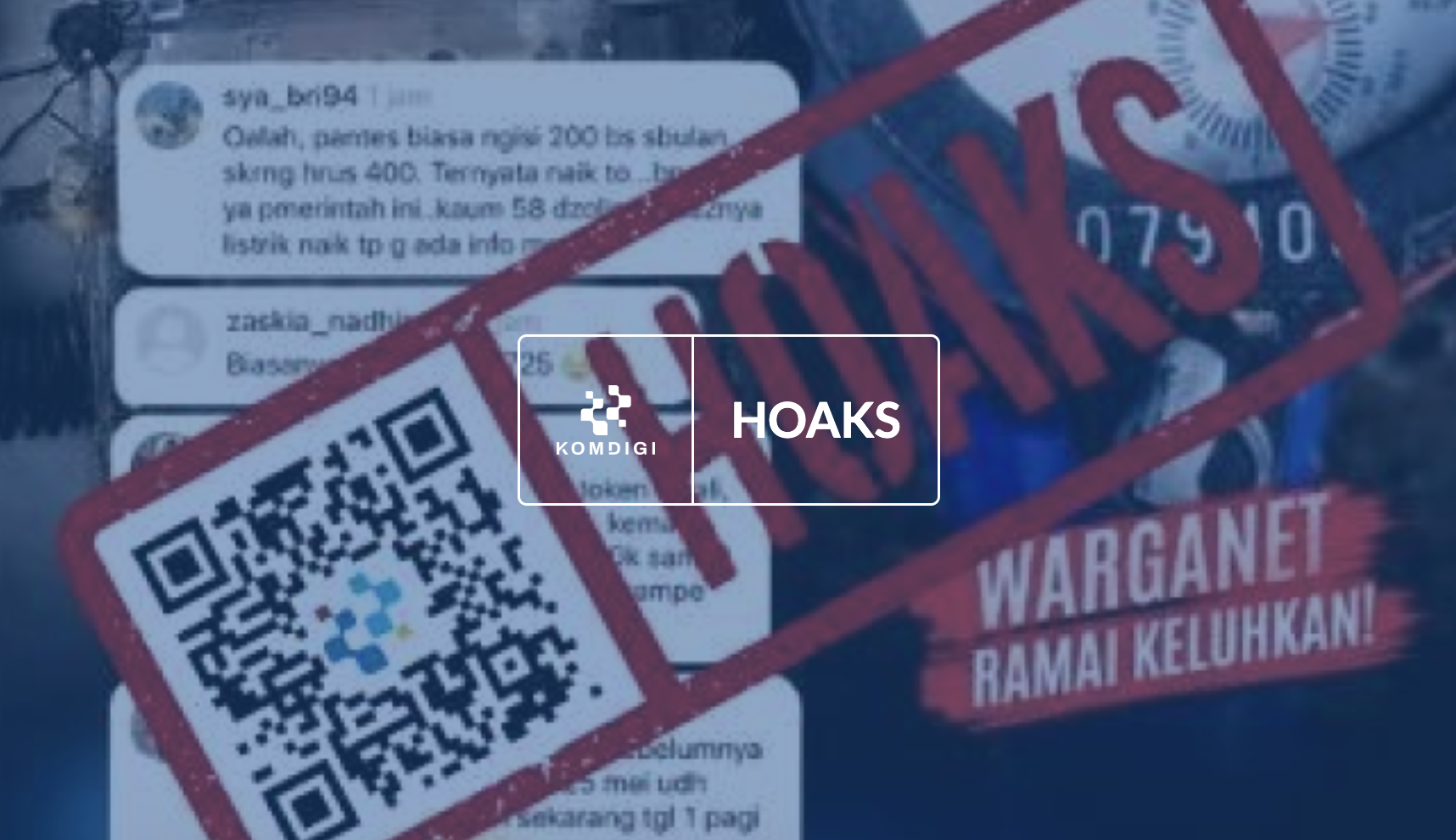 [HOAKS] Tarif Listrik Naik Dua Kali Lipat