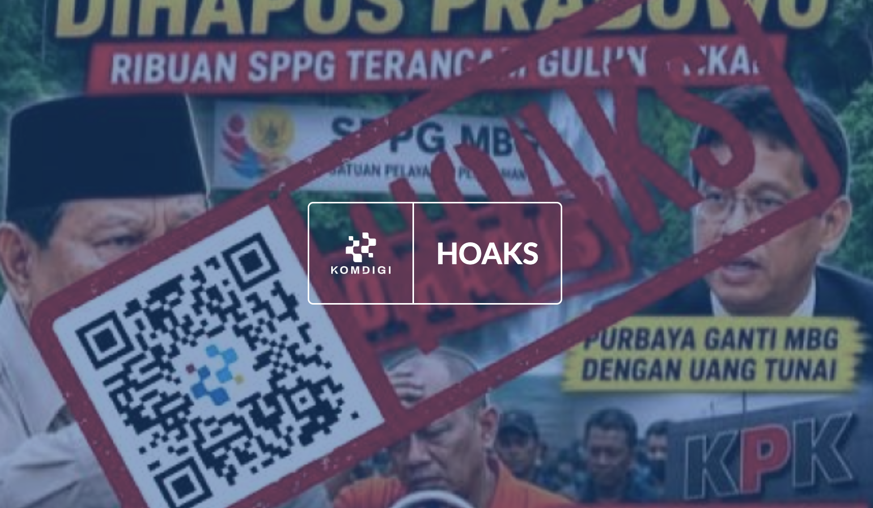 [HOAKS] Presiden Prabowo Resmi Hapus MBG, Purbaya Ganti dengan Uang