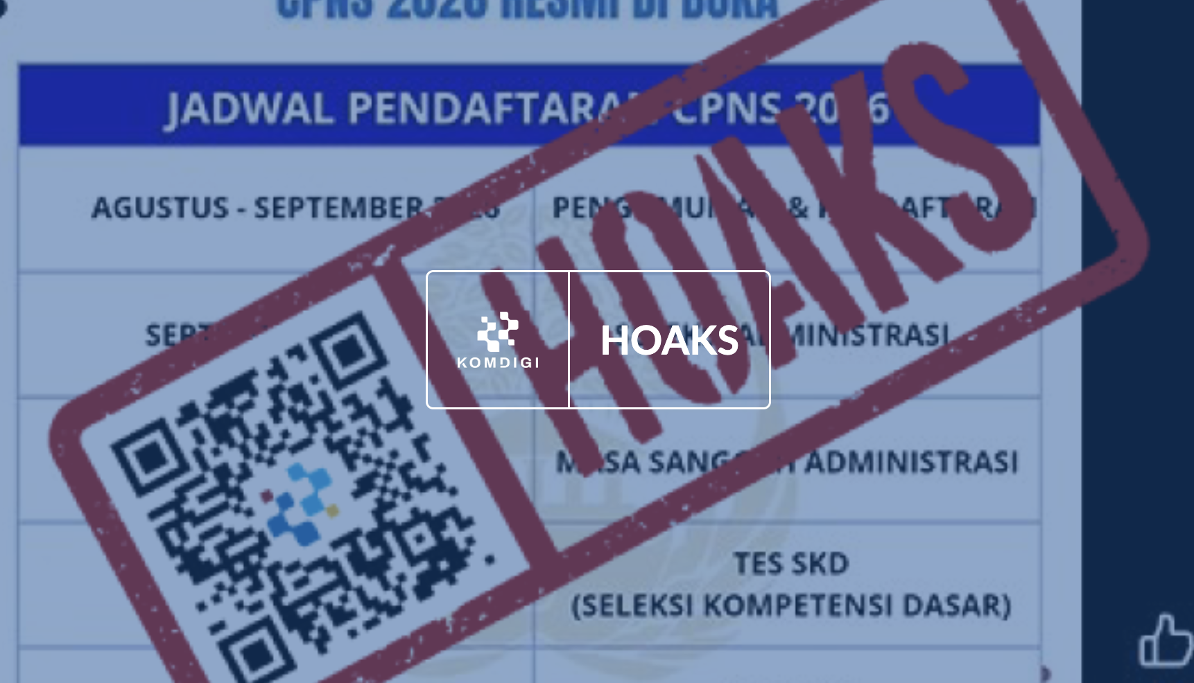[HOAKS] Video Menpan-RB Umumkan Pendaftaran CPNS pada Agustus 2026