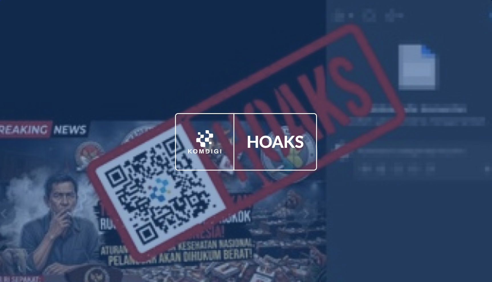 [HOAKS] DPR Buat RUU Larangan Membeli Rokok
