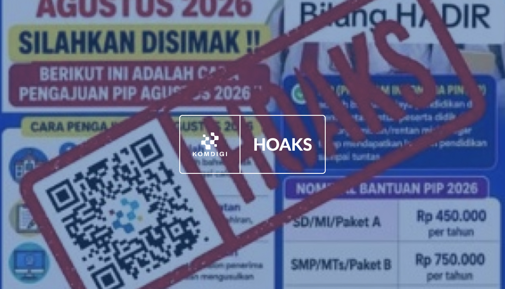 [HOAKS] Tautan Pendaftaran Program Indonesia Pintar (PIP) 2026