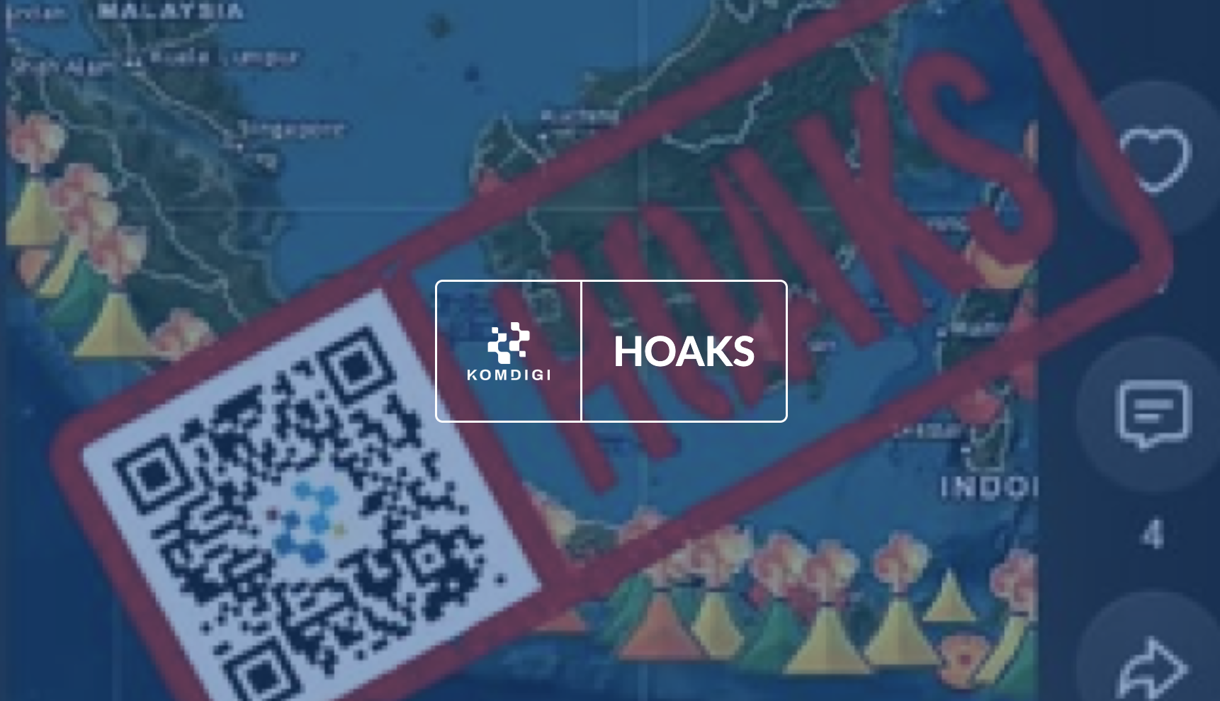 [HOAKS] Seluruh Gunung Api di Indonesia Aktif Serentak