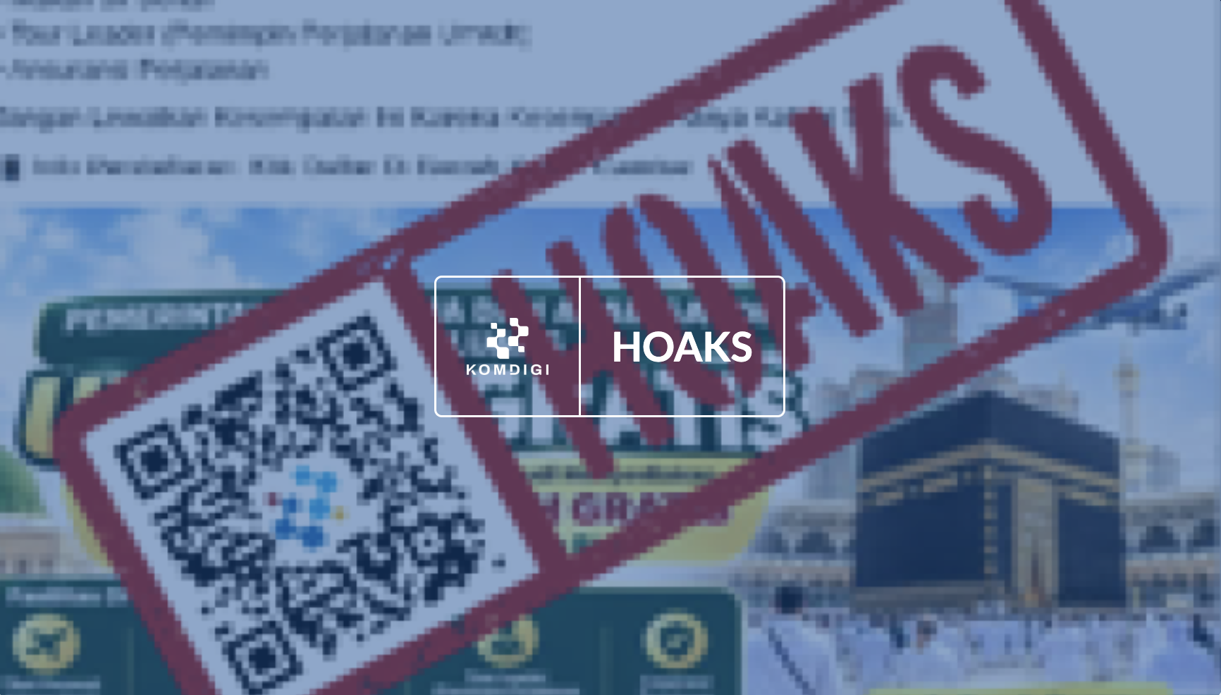 [HOAKS] Tautan Umroh Gratis dari Pemerintah Indonesia-Arab Saudi Tahun 2026