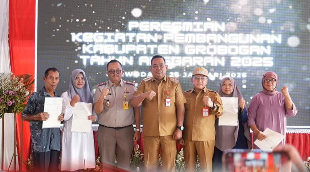 Bupati Grobogan Resmikan 14 Proyek Tahun 2025 Senilai Rp72,5 Miliar 