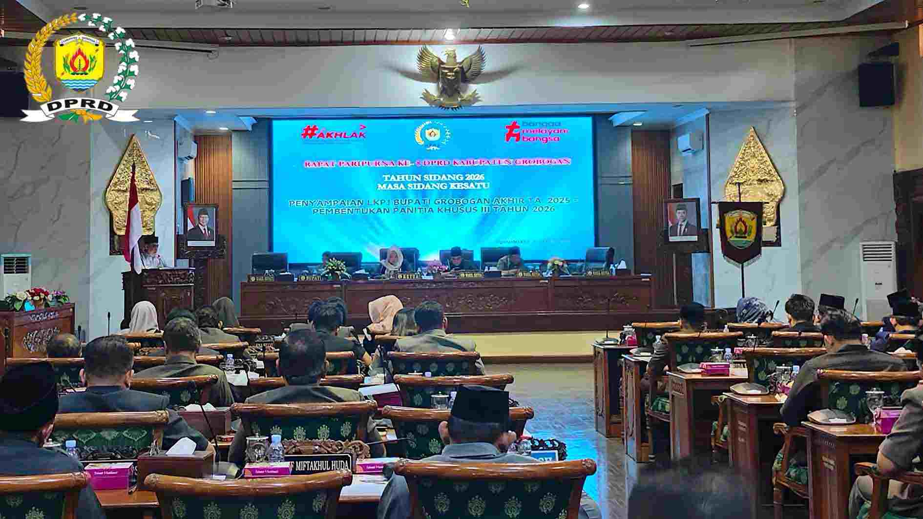 DPRD Grobogan Gelar Rapat Paripurna LKPJ Bupati Tahun Anggaran 2025