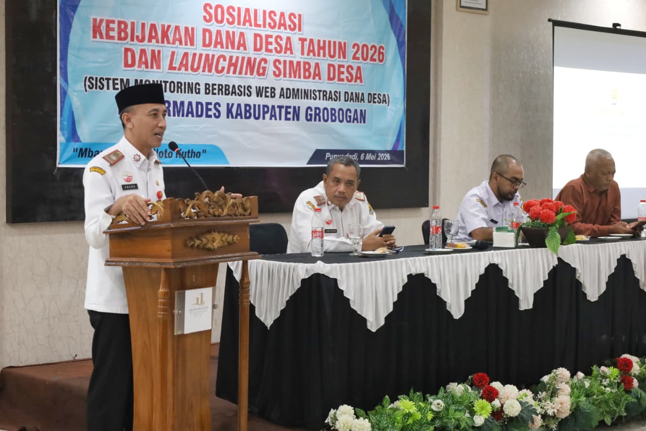 SIMBA DESA Diluncurkan, Pemkab Grobogan Perkuat Pengawasan Dana Desa 2026