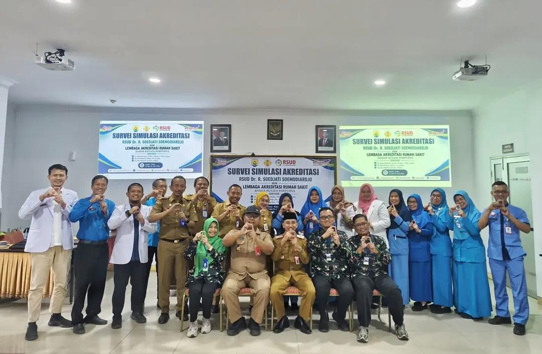 Tingkatkan Kualitas Layanan dan Keselamatan Pasien, RSUD Dr. R. Soedjati Gelar Simulasi Akreditasi